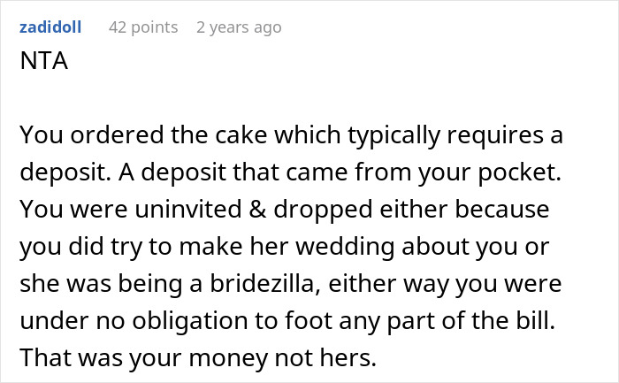 Bride Uninvites Her BFF, Acts Shocked When She Finds Out Her Wedding Cake Order Was Canceled Too