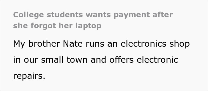 “She Is Now Demanding $2,000”: Student Leaves Laptop For Repairs, Comes Back 9 Months Later “She Is Now Demanding $2,000”: Student Leaves Laptop For Repairs, Comes Back 9 Months Later