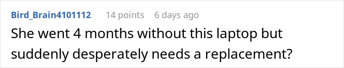 “She Is Now Demanding $2,000”: Student Leaves Laptop For Repairs, Comes Back 9 Months Later “She Is Now Demanding $2,000”: Student Leaves Laptop For Repairs, Comes Back 9 Months Later