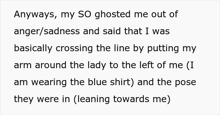 Guy Seeks Advice, “Am I Overreacting For Thinking This Is A Normal Group Photo Pose?” Guy Seeks Advice, “Am I Overreacting For Thinking This Is A Normal Group Photo Pose?”