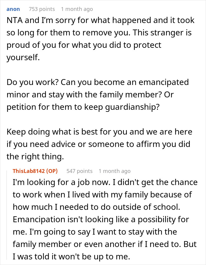 &ldquo;[Am I The Jerk] For Calling CPS On My Family And Asking To Be Removed From Our House?&rdquo;