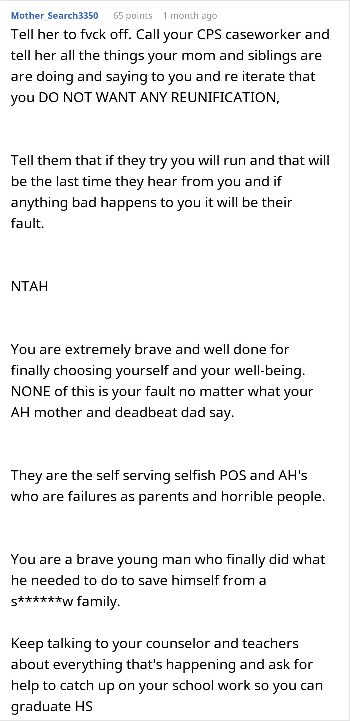 &ldquo;[Am I The Jerk] For Calling CPS On My Family And Asking To Be Removed From Our House?&rdquo;