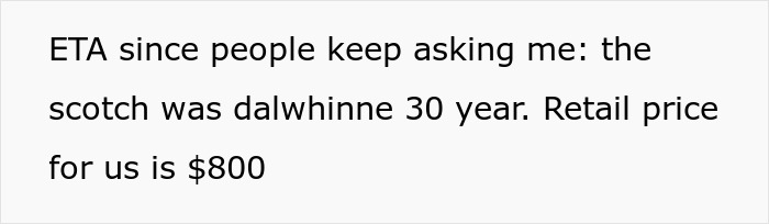 Man Discovers GF Drank The Costly 30YO Scotch He Was Saving To Gift To A Friend, Gets Livid