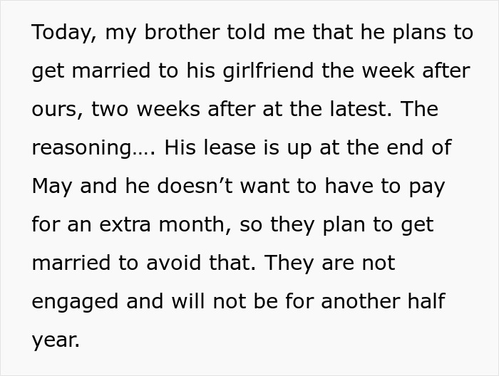 Bro Won&rsquo;t Listen When Sis Tells Him Not To Plan His Wedding Just 1 Week After Hers, Fam Backs Him