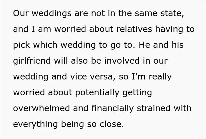 Bro Won&rsquo;t Listen When Sis Tells Him Not To Plan His Wedding Just 1 Week After Hers, Fam Backs Him