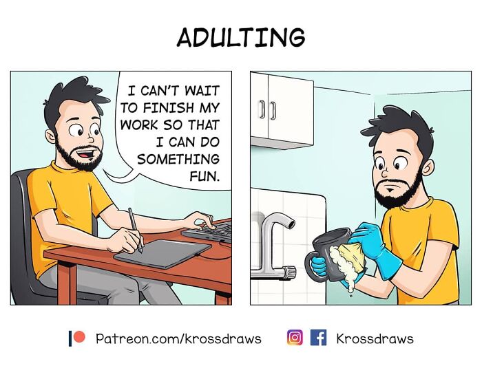 This Artist Returned After 7 Years With Hilarious Comics About Life&rsquo;s Everyday Chaos (18 New Pics)