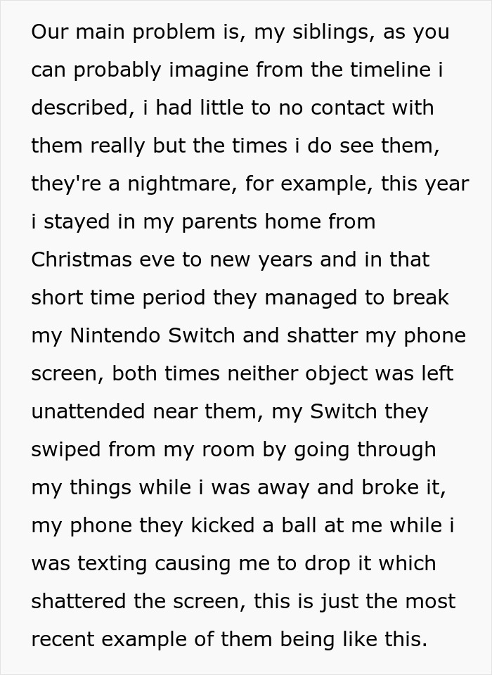 Destructive Siblings Destroy Guy’s Stuff, So He Bans Them From His Apartment; Parents Complain Destructive Siblings Destroy Guy’s Stuff, So He Bans Them From His Apartment; Parents Complain