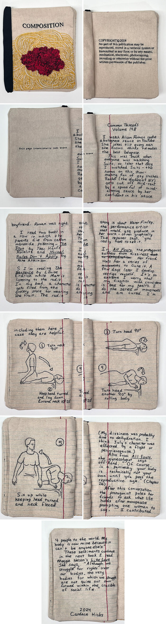 Stunning Embroidered Fabric Looks Just Like Books And Notebooks, By Candace Hicks (39 Pics) Stunning Embroidered Fabric Looks Just Like Books And Notebooks, By Candace Hicks (39 Pics)