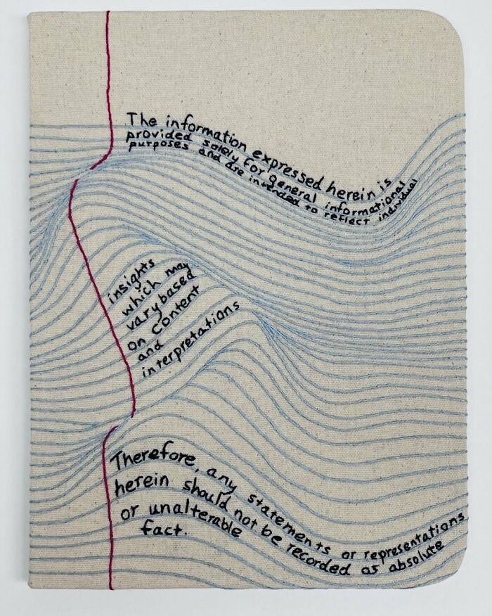 Stunning Embroidered Fabric Looks Just Like Books And Notebooks, By Candace Hicks (39 Pics) Stunning Embroidered Fabric Looks Just Like Books And Notebooks, By Candace Hicks (39 Pics)