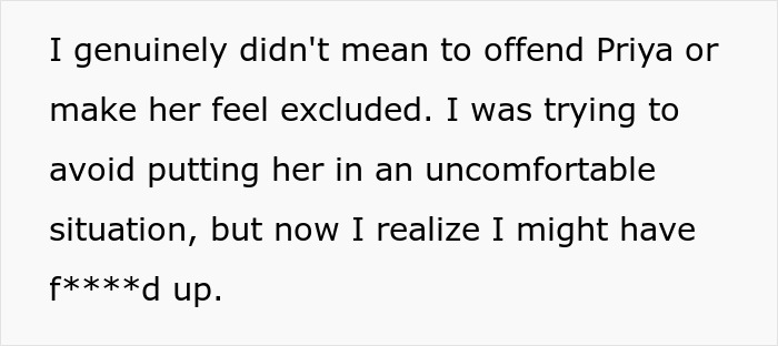 “[Am I The Jerk] For Not Inviting My Coworker To A Team Lunch Because Of Her Dietary Preferences?”
