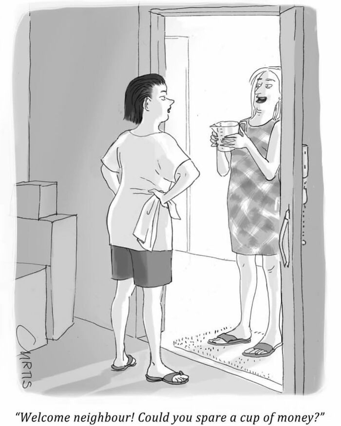 30 Satirical One-Panel Cartoons Showcasing The Reality Of Modern-Day Society By Kate Curtis (New Pics)