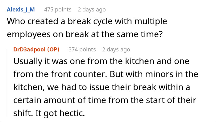 Boss Makes New Break Room Rule, Then Loses It When Worker Follows It Exactly Boss Makes New Break Room Rule, Then Loses It When Worker Follows It Exactly