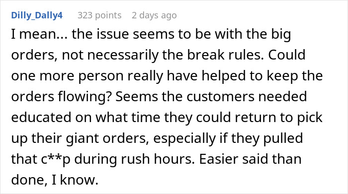 Boss Makes New Break Room Rule, Then Loses It When Worker Follows It Exactly Boss Makes New Break Room Rule, Then Loses It When Worker Follows It Exactly