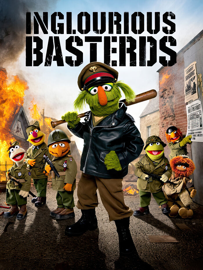 I Used AI To Create These Muppet-Inspired Movie Posters (40 Pics)