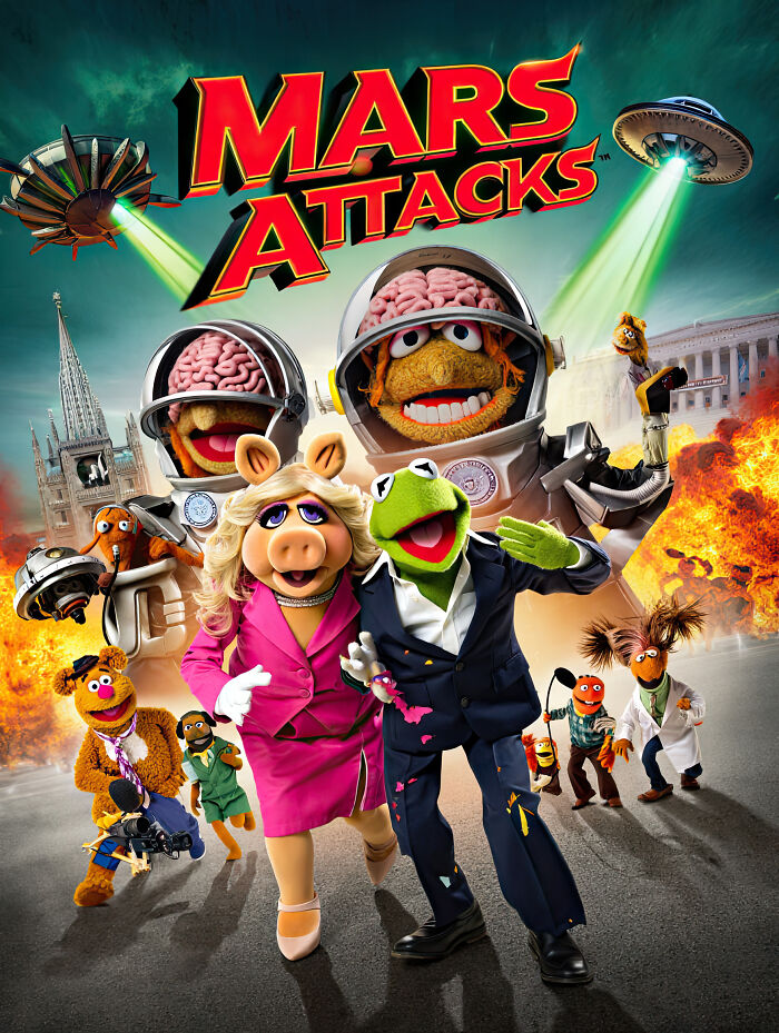 I Used AI To Create These Muppet-Inspired Movie Posters (40 Pics)