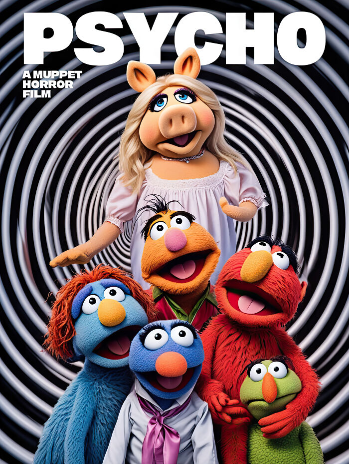 I Used AI To Create These Muppet-Inspired Movie Posters (40 Pics)