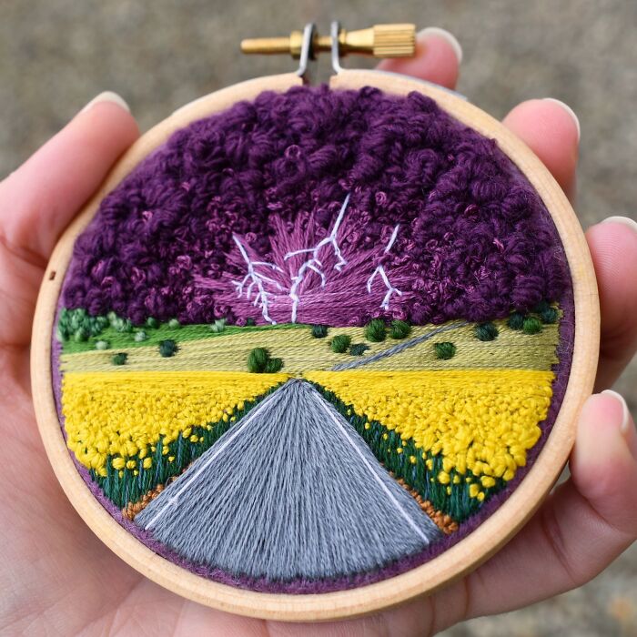 This Artist Embroiders Unbelievably Detailed Aerial Views Of Landscapes (47 Pics) This Artist Embroiders Unbelievably Detailed Aerial Views Of Landscapes (47 Pics)
