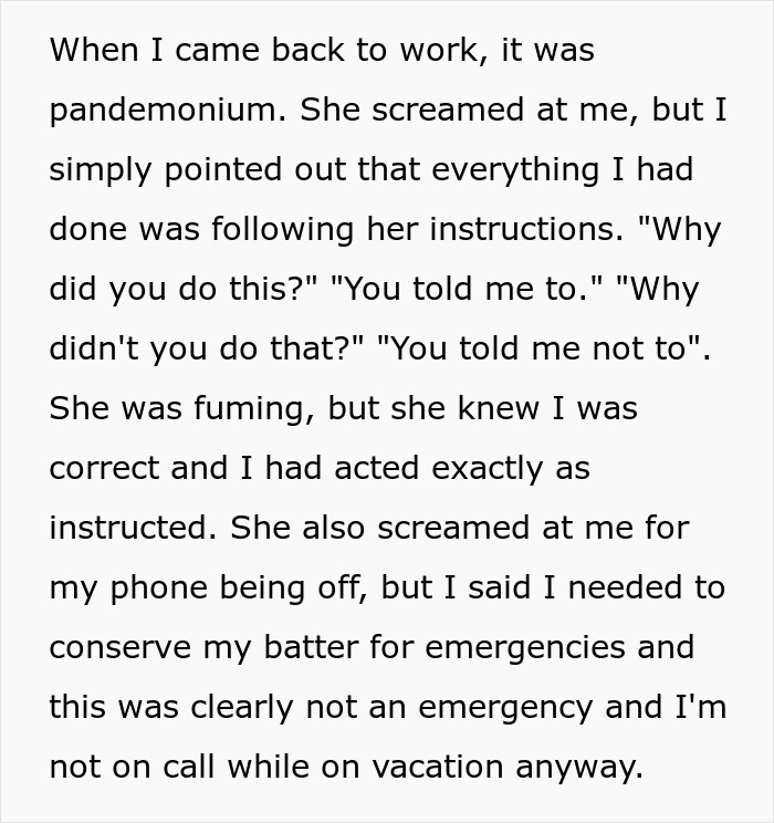 Boss’s Hypocrisy Backfires When Employee Follows Orders Exactly Boss’s Hypocrisy Backfires When Employee Follows Orders Exactly