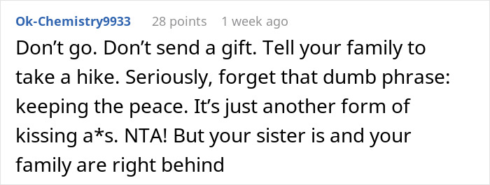 “AITA For Refusing To Attend My Sister’s Wedding After What She Did?” “AITA For Refusing To Attend My Sister’s Wedding After What She Did?”