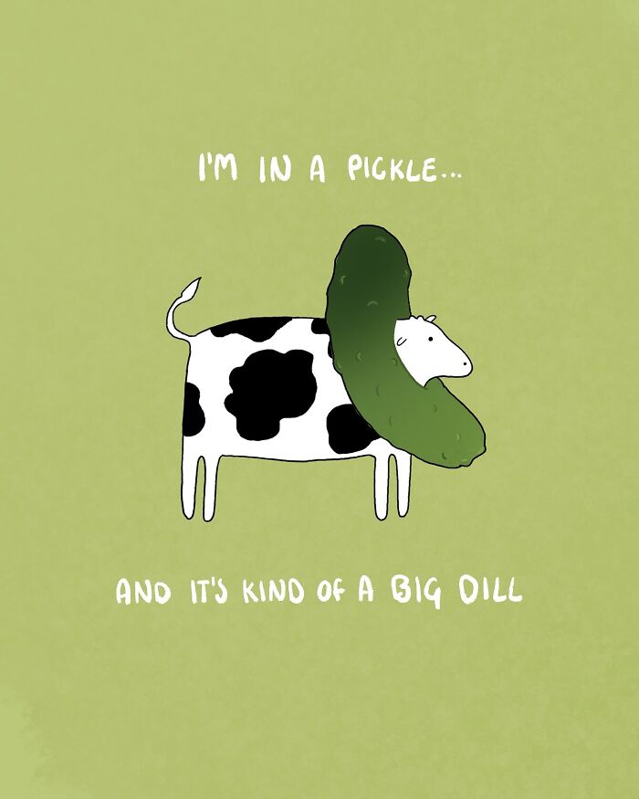 29 Relatable, Silly, And A Little Unhinged Illustrations Of Cows, Created By This Artist 29 Relatable, Silly, And A Little Unhinged Illustrations Of Cows, Created By This Artist