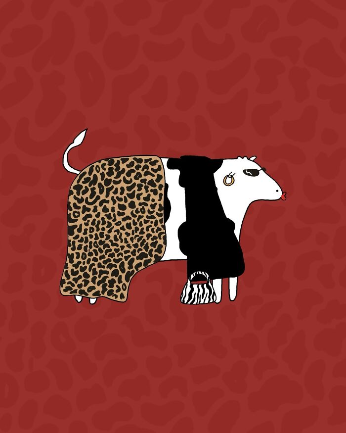 29 Relatable, Silly, And A Little Unhinged Illustrations Of Cows, Created By This Artist 29 Relatable, Silly, And A Little Unhinged Illustrations Of Cows, Created By This Artist