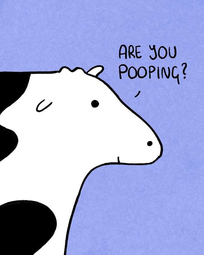 29 Relatable, Silly, And A Little Unhinged Illustrations Of Cows, Created By This Artist 29 Relatable, Silly, And A Little Unhinged Illustrations Of Cows, Created By This Artist