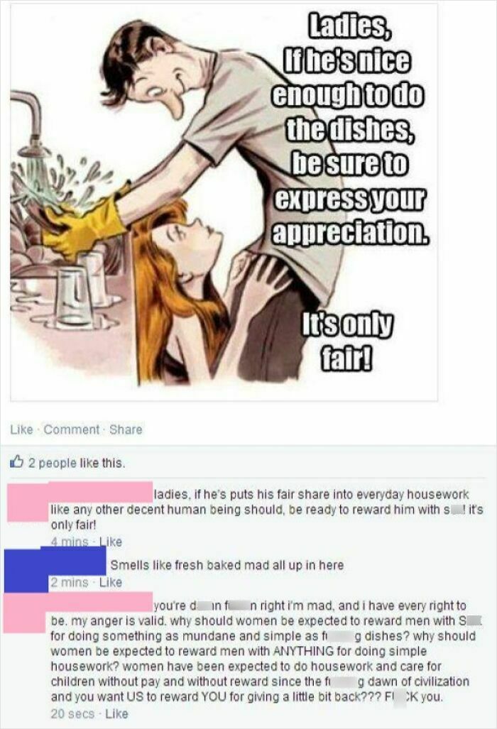 50 Times Misogynists Expected Applause, But Got A Reality Check Instead (New Pics) 50 Times Misogynists Expected Applause, But Got A Reality Check Instead (New Pics)