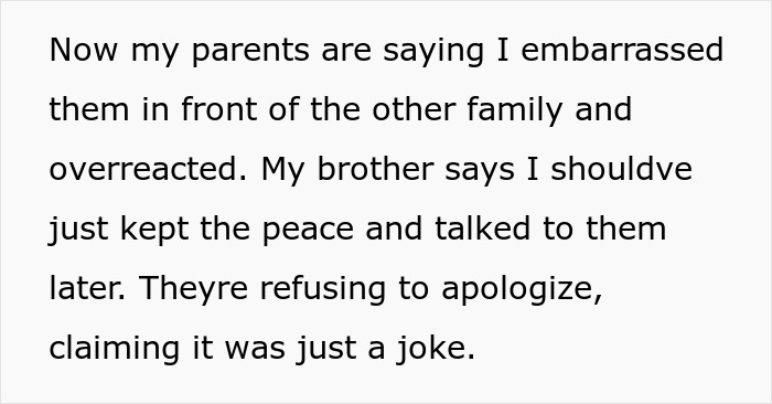 “They Refused To Apologize”: Parents Insult A Man’s Wife, Shocked When They Walk Out “They Refused To Apologize”: Parents Insult A Man’s Wife, Shocked When They Walk Out