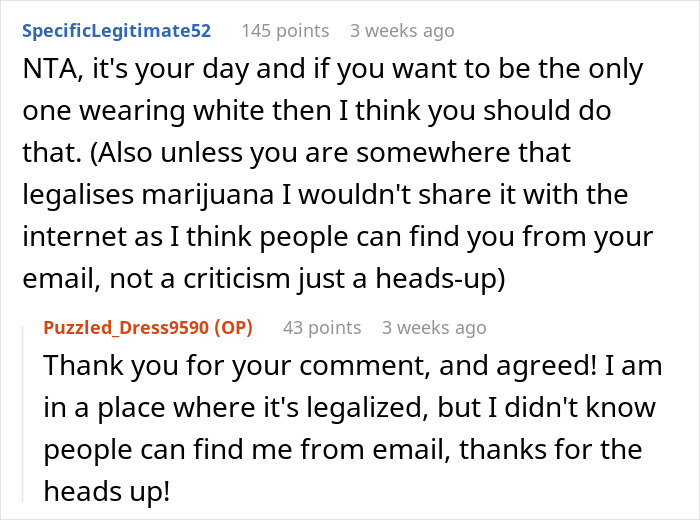 “It Is MY Day”: Bride Tells Grandma She Can’t Wear White At Her Wedding, Starts Family Drama “It Is MY Day”: Bride Tells Grandma She Can’t Wear White At Her Wedding, Starts Family Drama