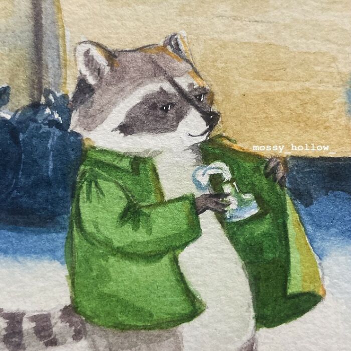 27 Hilarious Watercolor Paintings Of Sassy Animals With Pop Culture References, By This Artist