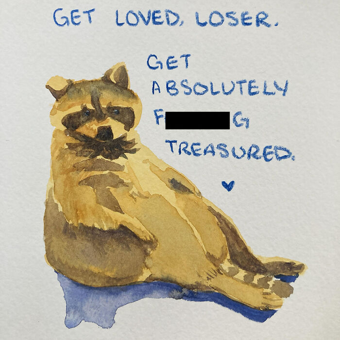 27 Hilarious Watercolor Paintings Of Sassy Animals With Pop Culture References, By This Artist