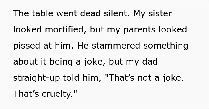 &ldquo;[Am I The Jerk] For Humiliating My Sister&rsquo;s Fianc&eacute; At A Family Gathering After What He Did To Her?&rdquo;