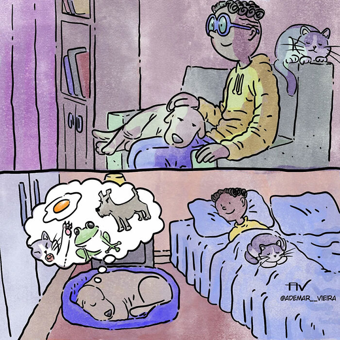 Artist Illustrates Heartwarming Stories That Every Pet Owner Can Relate To (7 New Stories) Artist Illustrates Heartwarming Stories That Every Pet Owner Can Relate To (7 New Stories)