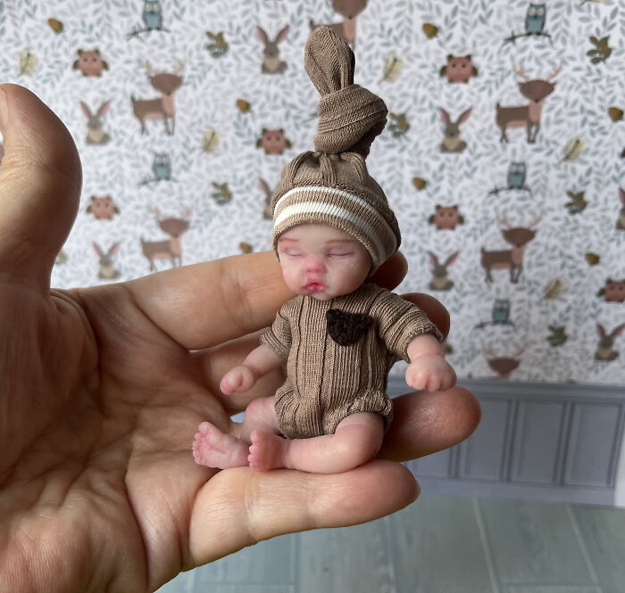 I Create Tiny Baby Dolls From Silicone That Many Are Afraid Of (9 Pics)