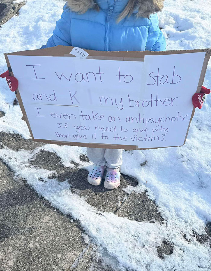 Police Officer And Wife Force 6YO Daughter To Stand Outside In Snow With Cruel Sign