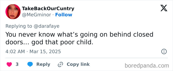 Police Officer And Wife Force 6YO Daughter To Stand Outside In Snow With Cruel Sign