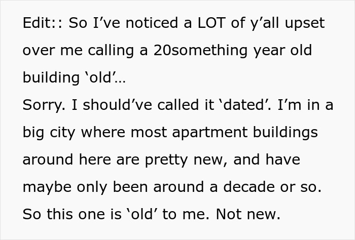 “It Was Disturbing”: Woman Refuses To Accept Old-Building Living, Goes Berserk Over Every Step “It Was Disturbing”: Woman Refuses To Accept Old-Building Living, Goes Berserk Over Every Step