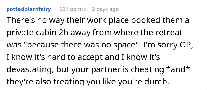 Man Is Upset When Partner Finds Out He Lied About His Work Trip And Suggests They Break Up