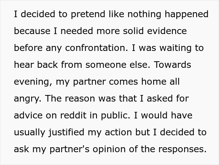 Man Is Upset When Partner Finds Out He Lied About His Work Trip And Suggests They Break Up