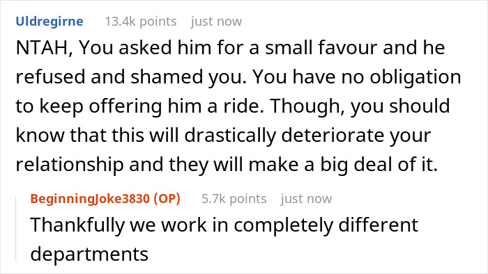 Guy Gives Coworker Free Rides For Years, Puts A Stop To It When He Won’t Lend Him A Dollar Guy Gives Coworker Free Rides For Years, Puts A Stop To It When He Won’t Lend Him A Dollar
