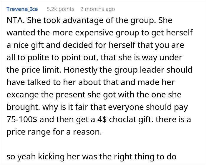 Lady’s Try To Participate In Gift Exchange Way Under Spending Criteria Backfires As She’s Exposed Lady’s Try To Participate In Gift Exchange Way Under Spending Criteria Backfires As She’s Exposed