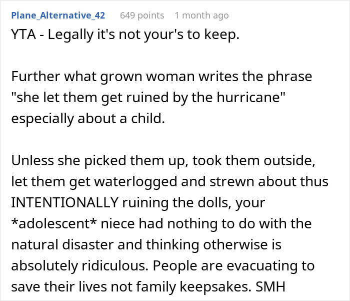 Lady Asks Net, &ldquo;Am I The [Jerk] For Not Giving My Niece The Porcelain Doll My Mother Left For Her?&rdquo;