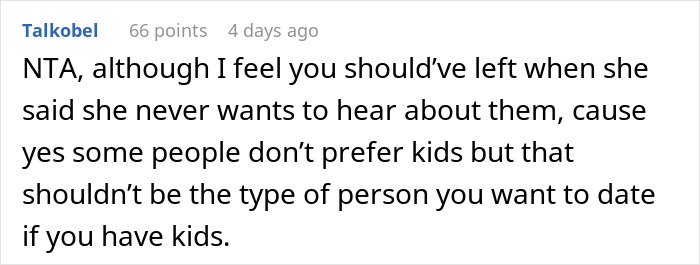 Dad Of Two Asks, &ldquo;Am I The [Jerk] For Leaving My Date At The Bar After She Insulted My Kids?&rdquo;