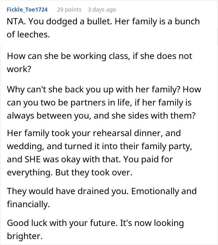 “AITA For Canceling Our Wedding After Our Rehearsal Dinner Was Ruined By Her Mom And Family?” “AITA For Canceling Our Wedding After Our Rehearsal Dinner Was Ruined By Her Mom And Family?”