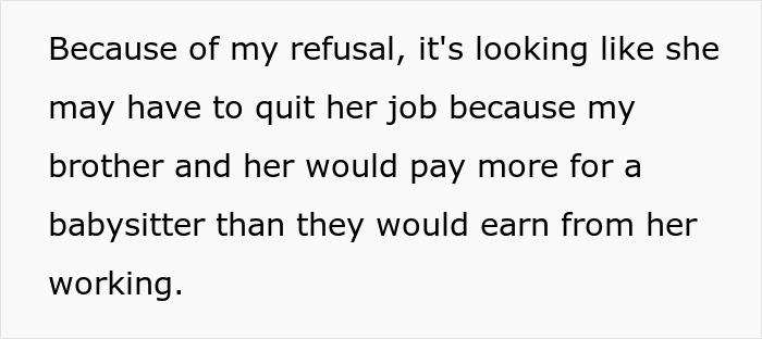 “[Am I The Jerk] For Not Babysitting For My Sister-In-Law Anymore After She Called The Police On Me?”