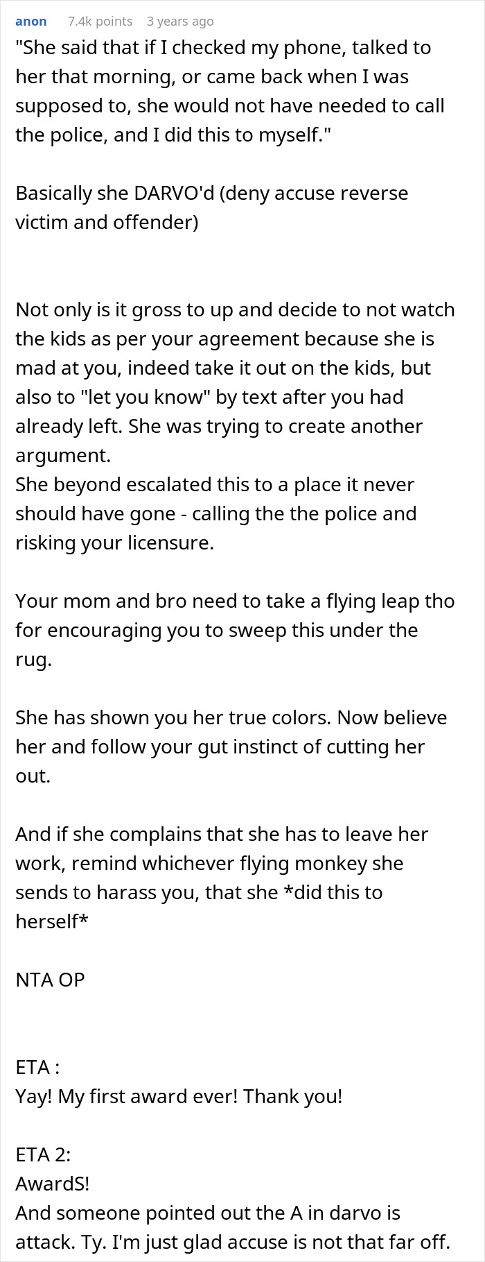 “[Am I The Jerk] For Not Babysitting For My Sister-In-Law Anymore After She Called The Police On Me?”