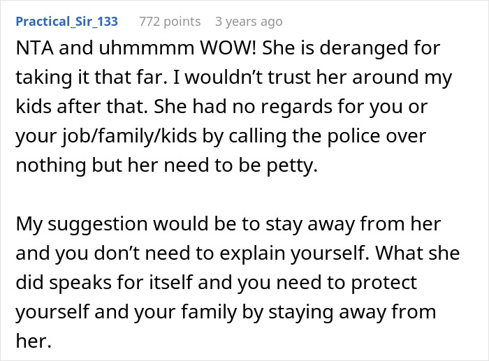 “[Am I The Jerk] For Not Babysitting For My Sister-In-Law Anymore After She Called The Police On Me?”