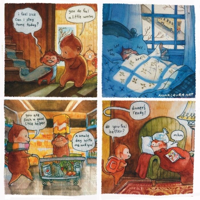 21 Watercolor Comics By Anna-Laura Sullivan That Might Brighten Your Day 21 Watercolor Comics By Anna-Laura Sullivan That Might Brighten Your Day