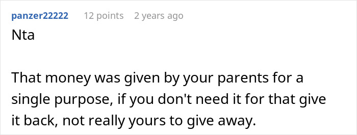 Woman Shields Daughter’s College Fund From Greedy SIL Who Demands A Cut For Her Own Kid Woman Shields Daughter’s College Fund From Greedy SIL Who Demands A Cut For Her Own Kid