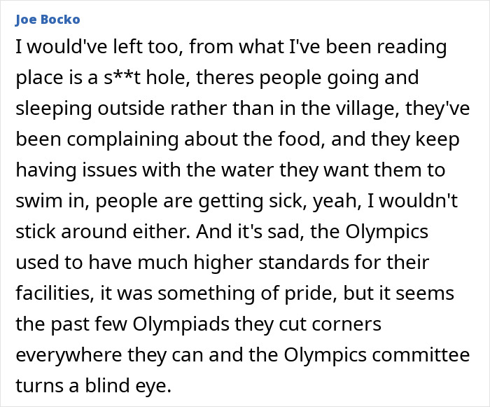 Swimmer “Kicked Out” Of Olympic Village Over “Inappropriate Behavior” Breaks Silence A Year Later Swimmer “Kicked Out” Of Olympic Village Over “Inappropriate Behavior” Breaks Silence A Year Later